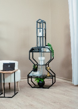 SİYAH MDF GİTAR ÜNİTE ÇOK AMAÇLI DEKORATİF KİTAPLIK SALON OFİS DÜZENLEYİCİ