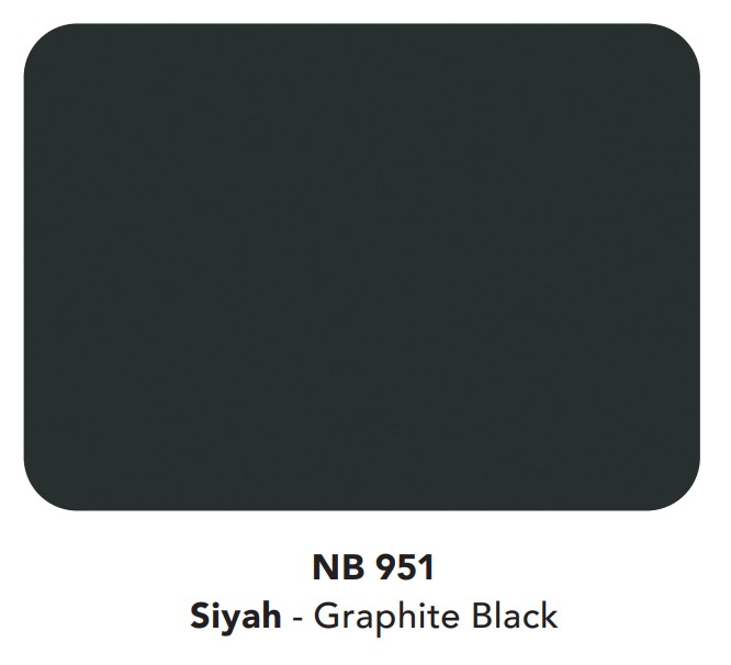 Asaş Naturalbond 1250*3200*4mm 4040 Siyah Kompozit Panel