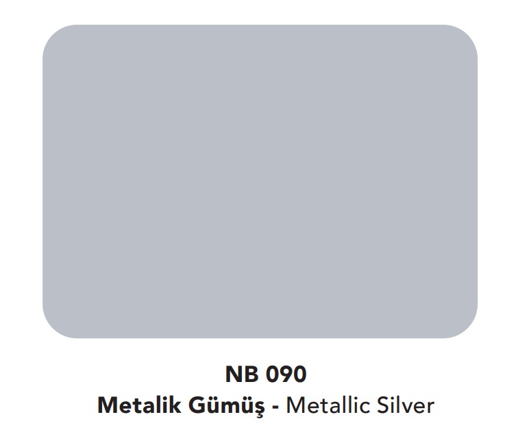 Asaş Naturalbond 1250*3200*4mm 4040 Metalik Gümüş Kompozit Panel